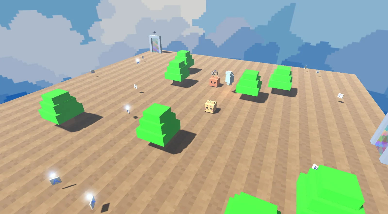 The letters world, with letter cards scattered on the ground